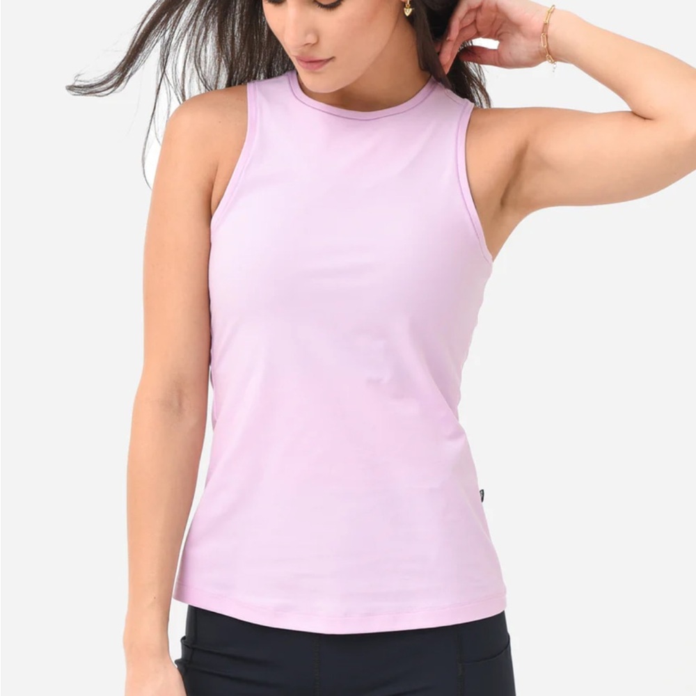 On Running Purple Sleeveless Fitted Tank Top